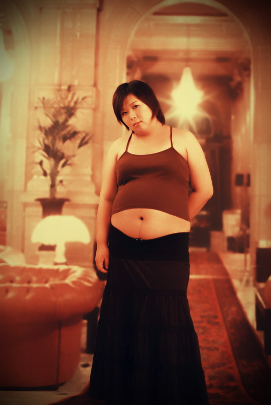 新鲜出炉的胖妈28周孕妇照。 十月怀胎 篱笆论