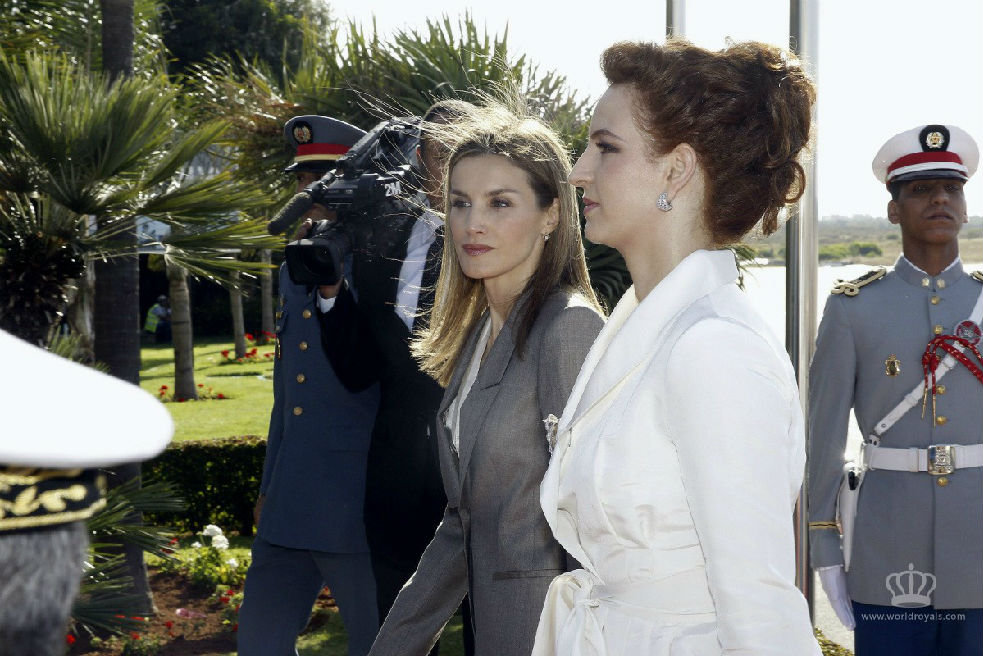 西班牙国王夫妇访问摩洛哥~西班牙新王后 VS